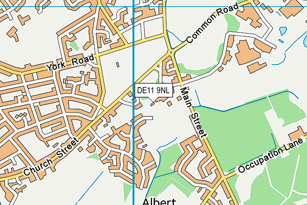 DE11 9NL map - OS VectorMap District (Ordnance Survey) DE11 9NL map - OS VectorMap District (Ordnance Survey)