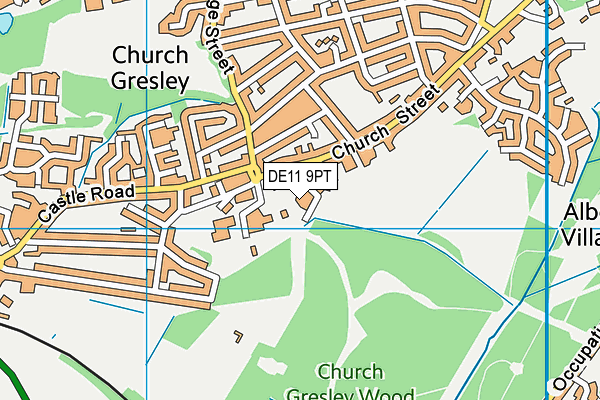 DE11 9PT map - OS VectorMap District (Ordnance Survey) DE11 9PT map - OS VectorMap District (Ordnance Survey)