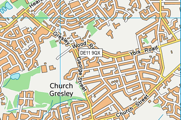 DE11 9QX map - OS VectorMap District (Ordnance Survey) DE11 9QX map - OS VectorMap District (Ordnance Survey)