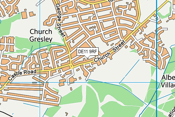 DE11 9RF map - OS VectorMap District (Ordnance Survey) DE11 9RF map - OS VectorMap District (Ordnance Survey)