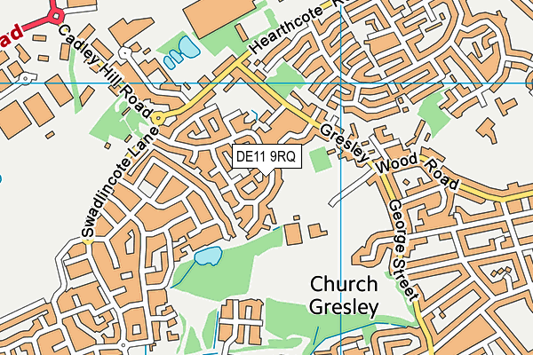 DE11 9RQ map - OS VectorMap District (Ordnance Survey) DE11 9RQ map - OS VectorMap District (Ordnance Survey)