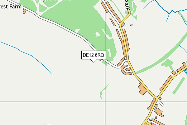 DE12 6RQ map - OS VectorMap District (Ordnance Survey)