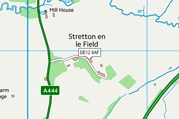DE12 8AF map - OS VectorMap District (Ordnance Survey) DE12 8AF map - OS VectorMap District (Ordnance Survey)