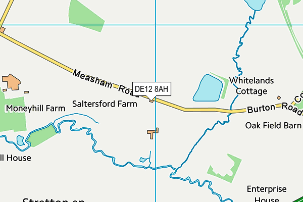 DE12 8AH map - OS VectorMap District (Ordnance Survey) DE12 8AH map - OS VectorMap District (Ordnance Survey)