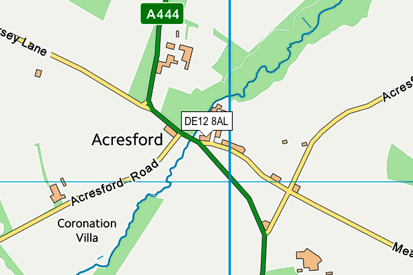 DE12 8AL map - OS VectorMap District (Ordnance Survey) DE12 8AL map - OS VectorMap District (Ordnance Survey)