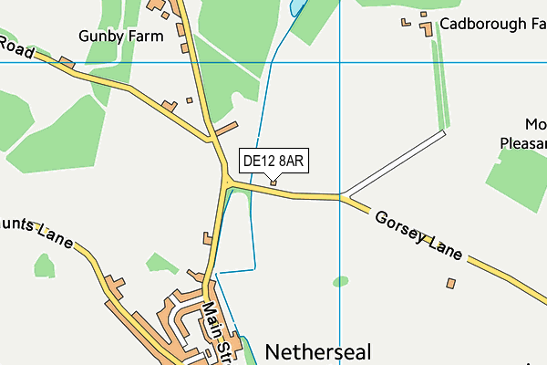 DE12 8AR map - OS VectorMap District (Ordnance Survey) DE12 8AR map - OS VectorMap District (Ordnance Survey)