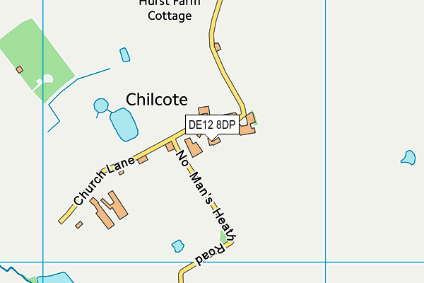 DE12 8DP map - OS VectorMap District (Ordnance Survey) DE12 8DP map - OS VectorMap District (Ordnance Survey)