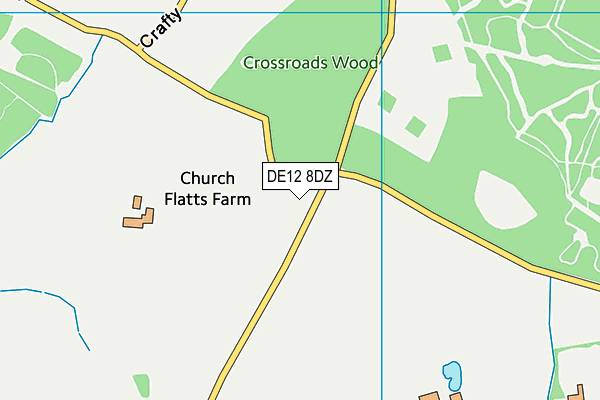 DE12 8DZ map - OS VectorMap District (Ordnance Survey) DE12 8DZ map - OS VectorMap District (Ordnance Survey)