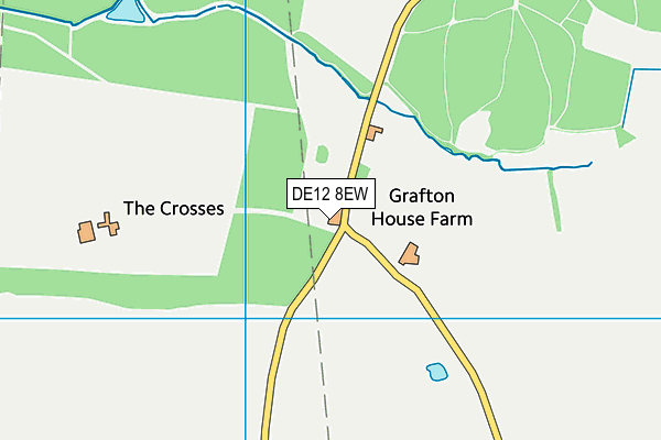 DE12 8EW map - OS VectorMap District (Ordnance Survey) DE12 8EW map - OS VectorMap District (Ordnance Survey)
