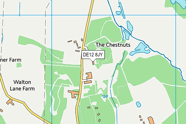 DE12 8JY map - OS VectorMap District (Ordnance Survey) DE12 8JY map - OS VectorMap District (Ordnance Survey)