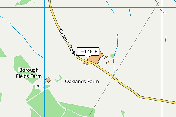 DE12 8LP map - OS VectorMap District (Ordnance Survey) DE12 8LP map - OS VectorMap District (Ordnance Survey)