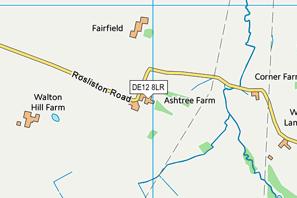 DE12 8LR map - OS VectorMap District (Ordnance Survey) DE12 8LR map - OS VectorMap District (Ordnance Survey)
