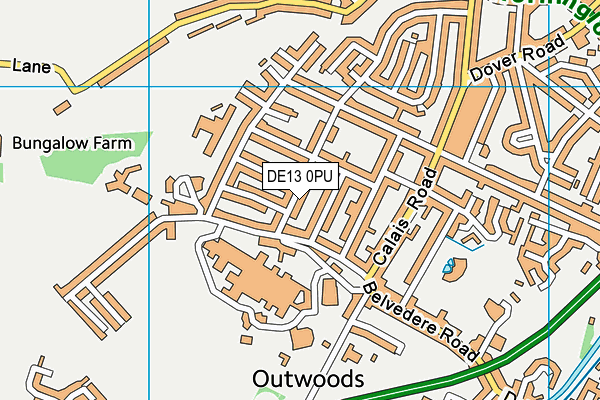 DE13 0PU map - OS VectorMap District (Ordnance Survey) DE13 0PU map - OS VectorMap District (Ordnance Survey)