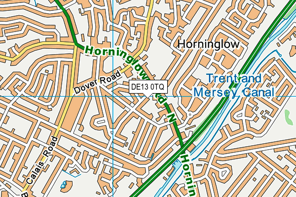 DE13 0TQ map - OS VectorMap District (Ordnance Survey) DE13 0TQ map - OS VectorMap District (Ordnance Survey)