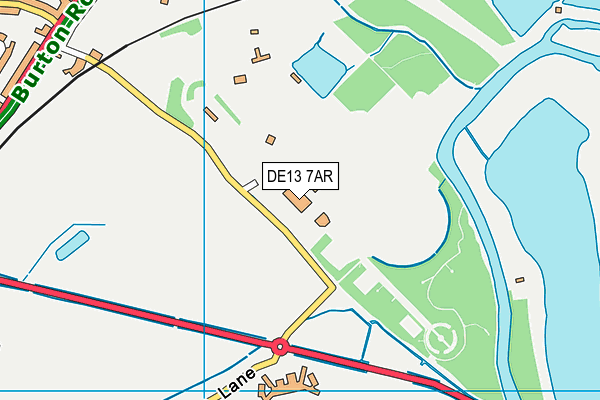 DE13 7AR map - OS VectorMap District (Ordnance Survey) DE13 7AR map - OS VectorMap District (Ordnance Survey)
