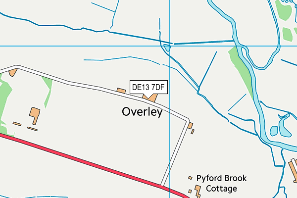 DE13 7DF map - OS VectorMap District (Ordnance Survey) DE13 7DF map - OS VectorMap District (Ordnance Survey)