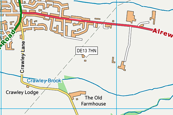 DE13 7HN map - OS VectorMap District (Ordnance Survey) DE13 7HN map - OS VectorMap District (Ordnance Survey)
