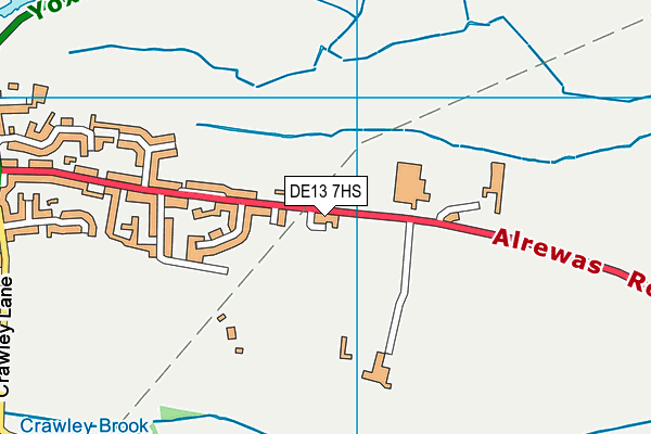 DE13 7HS map - OS VectorMap District (Ordnance Survey) DE13 7HS map - OS VectorMap District (Ordnance Survey)