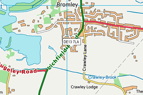 DE13 7LA map - OS VectorMap District (Ordnance Survey) DE13 7LA map - OS VectorMap District (Ordnance Survey)