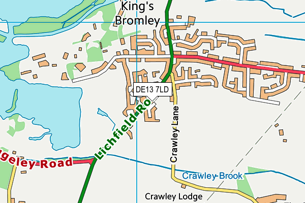 DE13 7LD map - OS VectorMap District (Ordnance Survey) DE13 7LD map - OS VectorMap District (Ordnance Survey)