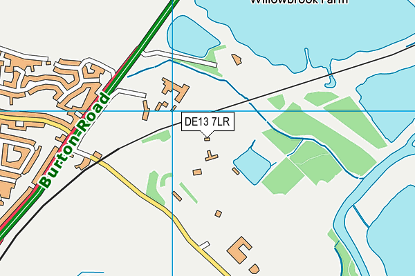 DE13 7LR map - OS VectorMap District (Ordnance Survey) DE13 7LR map - OS VectorMap District (Ordnance Survey)