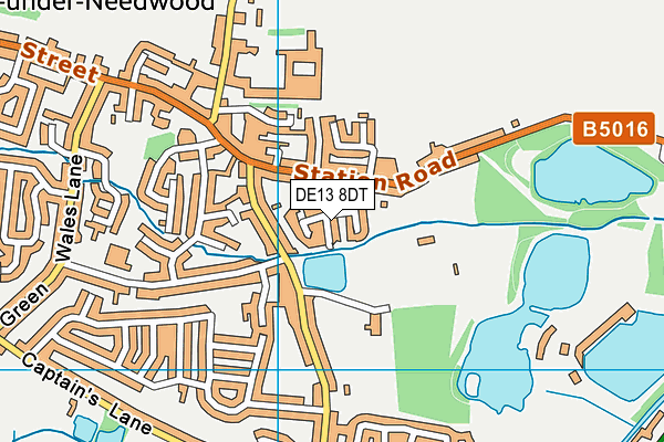 DE13 8DT map - OS VectorMap District (Ordnance Survey) DE13 8DT map - OS VectorMap District (Ordnance Survey)