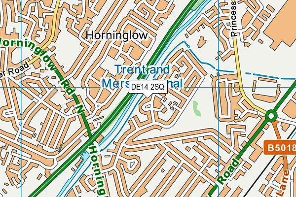 DE14 2SQ map - OS VectorMap District (Ordnance Survey) DE14 2SQ map - OS VectorMap District (Ordnance Survey)
