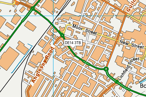 DE14 3TB map - OS VectorMap District (Ordnance Survey) DE14 3TB map - OS VectorMap District (Ordnance Survey)