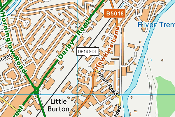 DE14 9DT map - OS VectorMap District (Ordnance Survey) DE14 9DT map - OS VectorMap District (Ordnance Survey)