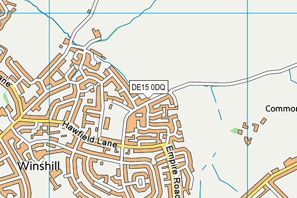 DE15 0DQ map - OS VectorMap District (Ordnance Survey) DE15 0DQ map - OS VectorMap District (Ordnance Survey)