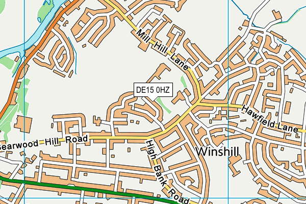 DE15 0HZ map - OS VectorMap District (Ordnance Survey) DE15 0HZ map - OS VectorMap District (Ordnance Survey)