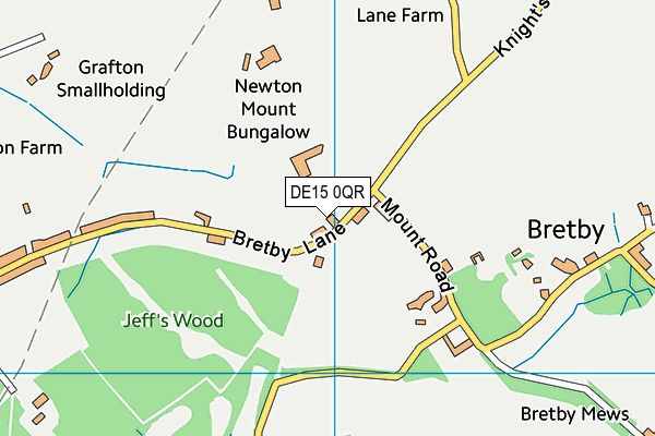 DE15 0QR map - OS VectorMap District (Ordnance Survey) DE15 0QR map - OS VectorMap District (Ordnance Survey)
