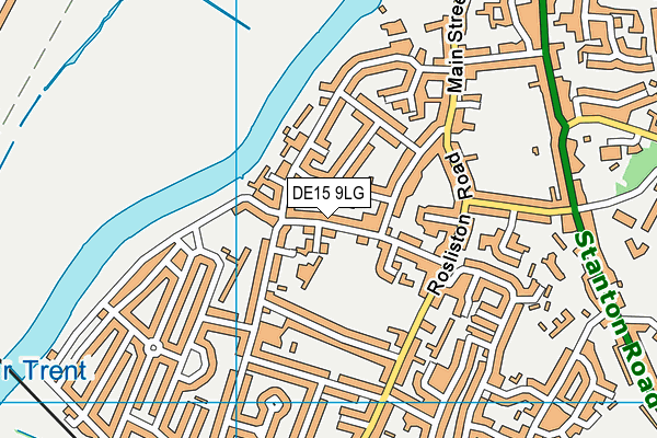 DE15 9LG map - OS VectorMap District (Ordnance Survey) DE15 9LG map - OS VectorMap District (Ordnance Survey)
