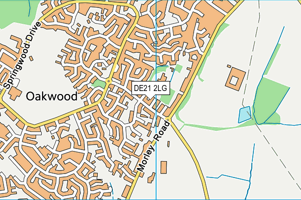 DE21 2LG map - OS VectorMap District (Ordnance Survey) DE21 2LG map - OS VectorMap District (Ordnance Survey)