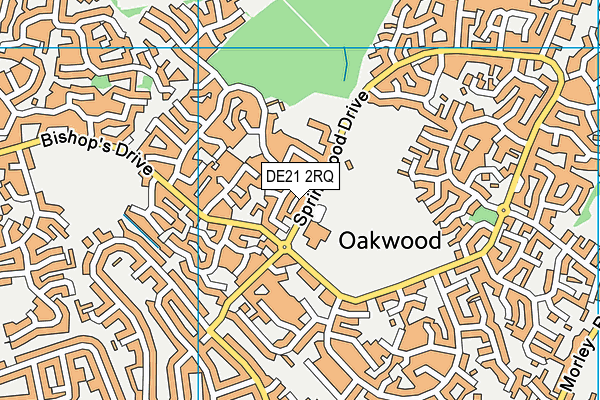 DE21 2RQ map - OS VectorMap District (Ordnance Survey)