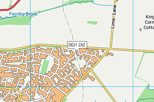DE21 2XZ map - OS VectorMap District (Ordnance Survey) DE21 2XZ map - OS VectorMap District (Ordnance Survey)