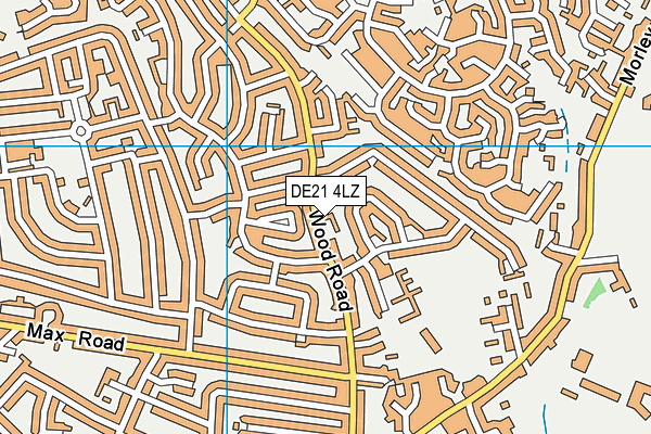 DE21 4LZ map - OS VectorMap District (Ordnance Survey) DE21 4LZ map - OS VectorMap District (Ordnance Survey)