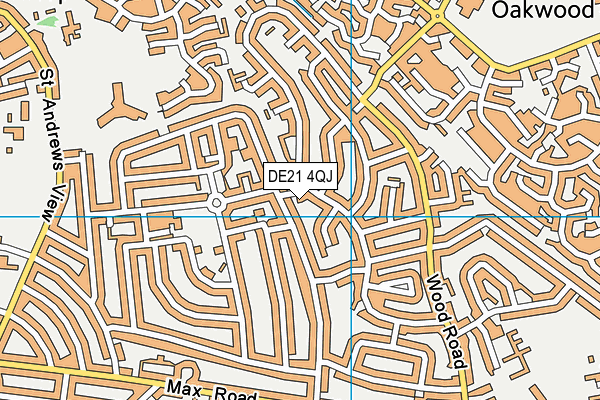 DE21 4QJ map - OS VectorMap District (Ordnance Survey) DE21 4QJ map - OS VectorMap District (Ordnance Survey)