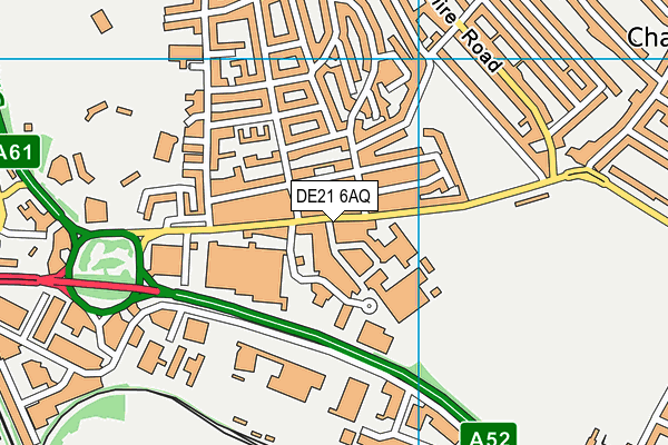 DE21 6AQ map - OS VectorMap District (Ordnance Survey)