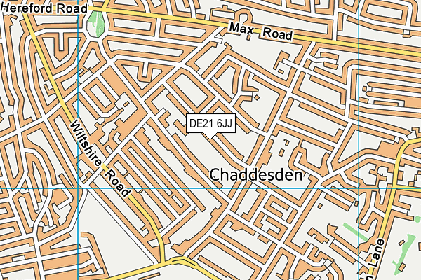 DE21 6JJ map - OS VectorMap District (Ordnance Survey)