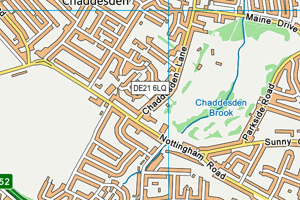 DE21 6LQ map - OS VectorMap District (Ordnance Survey)