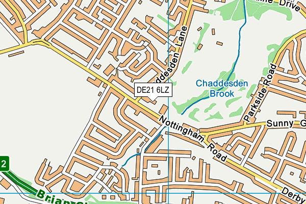 DE21 6LZ map - OS VectorMap District (Ordnance Survey) DE21 6LZ map - OS VectorMap District (Ordnance Survey)