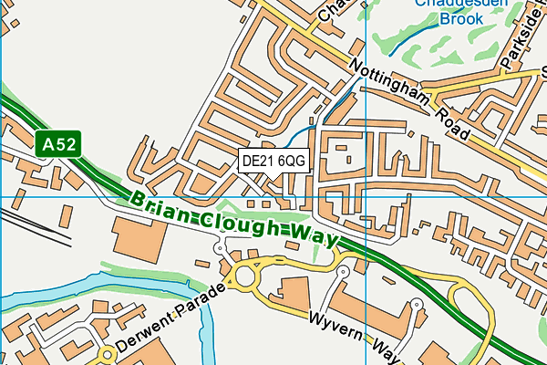 DE21 6QG map - OS VectorMap District (Ordnance Survey) DE21 6QG map - OS VectorMap District (Ordnance Survey)
