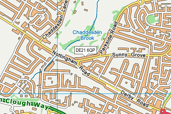 DE21 6QP map - OS VectorMap District (Ordnance Survey) DE21 6QP map - OS VectorMap District (Ordnance Survey)
