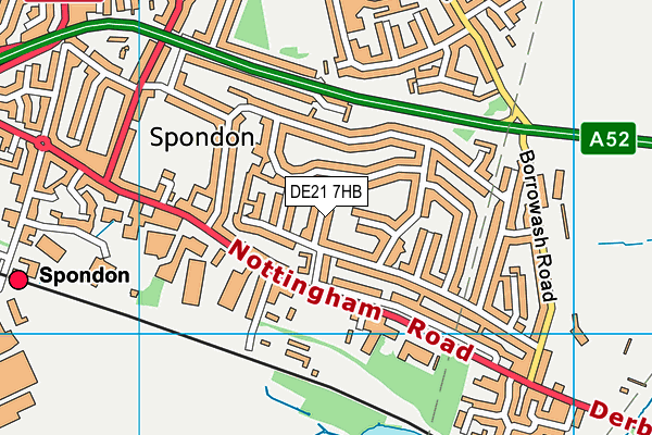 DE21 7HB map - OS VectorMap District (Ordnance Survey) DE21 7HB map - OS VectorMap District (Ordnance Survey)