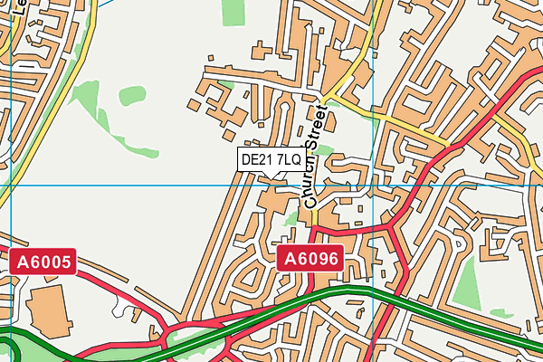 DE21 7LQ map - OS VectorMap District (Ordnance Survey)