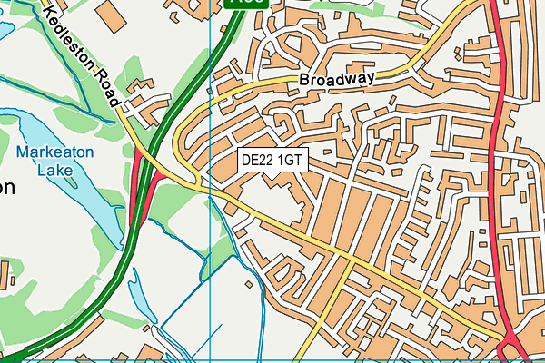 DE22 1GT map - OS VectorMap District (Ordnance Survey) DE22 1GT map - OS VectorMap District (Ordnance Survey)