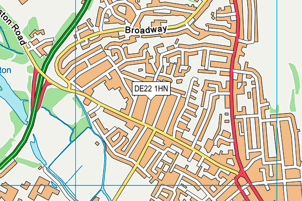 DE22 1HN map - OS VectorMap District (Ordnance Survey) DE22 1HN map - OS VectorMap District (Ordnance Survey)