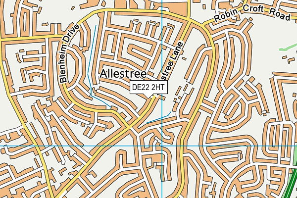 DE22 2HT map - OS VectorMap District (Ordnance Survey) DE22 2HT map - OS VectorMap District (Ordnance Survey)