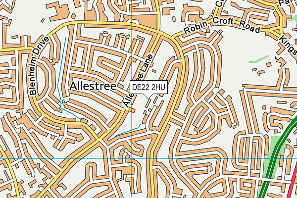 DE22 2HU map - OS VectorMap District (Ordnance Survey) DE22 2HU map - OS VectorMap District (Ordnance Survey)